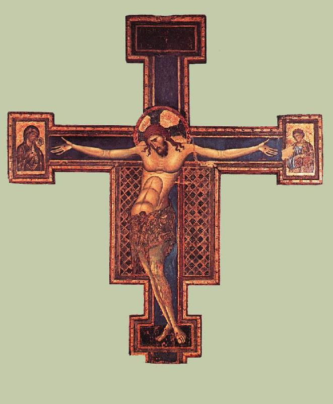 GIUNTA PISANO Crucifix swg Sweden oil painting art